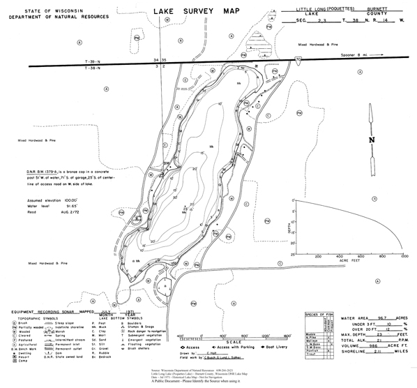 Scenic View Bar & Campground - Campground Layout - Lake Map